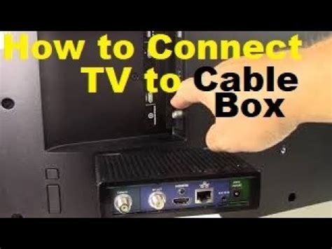 electric tv cable box installation|how to hook up cable.